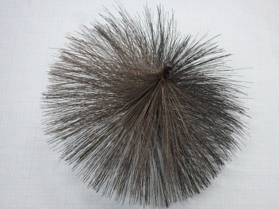 Щетка-ерш стальной Д250х100х165х4.0х0.3мм D250х100х165х4.0х0.3mm диаметр-Ф250мм