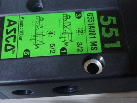 Пневмораспределитель ASCO G551A001MS 24VDC в сборе с катушкой ASCO SCG551A001MS.24/DC