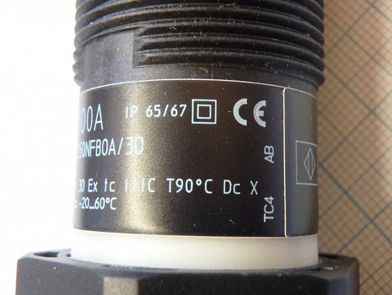 Датчик приближения емкостной IFM kI000A kie2150nfb0A/3D М30х1.5 расстояние срабатывания 15мм