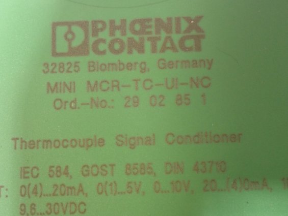 Измерительный преобразователь Phoenix Contact MINI MCR-TC-UI-NC 2902851