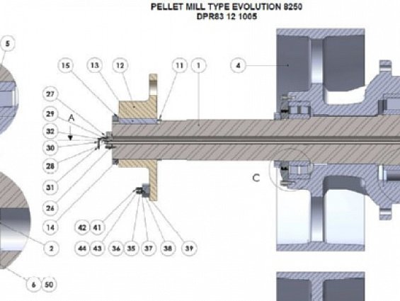 Кольцо EVOLUTION 50002089 circlips exterieur Ф260х5 внешнее стопорное первого подшипника