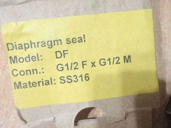 Мембранный разделитель diaphragm seal DF-tm-UJ-G1/2(вну)-G1/2(вне) G1/2FхG1/2M -45С+260С