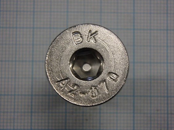 Винт М10х35 А2-70 DIN7991 ISO 10642 из нержавеющей стали с потайной головкой и внутренним шестигранн