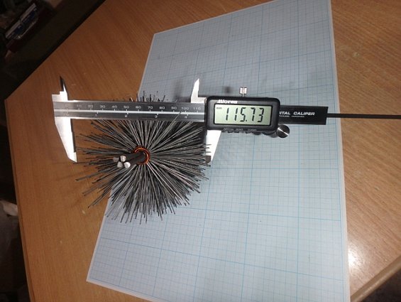 Щетка-ерш стальной Д115х110х160х4.0х0.8мм D115х110х160х4.0х0.8mm диаметр-Ф115мм