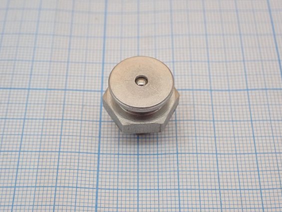 Пресс-масленка плоская М1 M12x1,75 головка D16mm под ключ 17 нержавеющая сталь