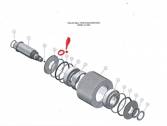 Кольцо прижимное TIGHTNESS RING EVOLUTION 50002112 стопорное прямое поршневое крышки ролика