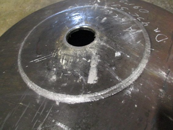 Днище торосферическое 480-6 сталь 09Г2С диаметр внутренний Ф480мм диаметр внешний Ф492мм