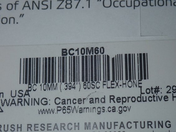 Гибкий хон FLEX-HONE BRM BC10MM (.394") 60SC BRUSH RESEARCH MANUFACTURING CO.