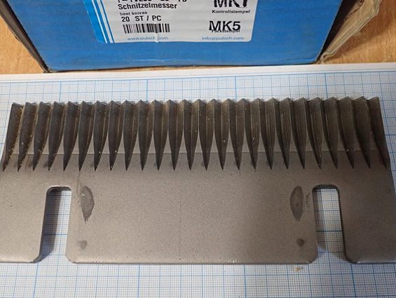 Нож барабанной свеклорезки Maguin DRUM BEET SLICER 2000-600-60 Putsch 1-TV200-25-7B-V 200х89 Konigsf
