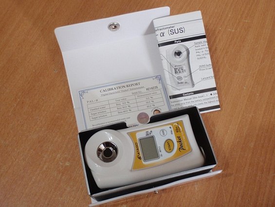 Рефрактомер PAL-alpha цифровой бриксомер карманный диапазон измерения 0-85%brix точность 0.2%brix