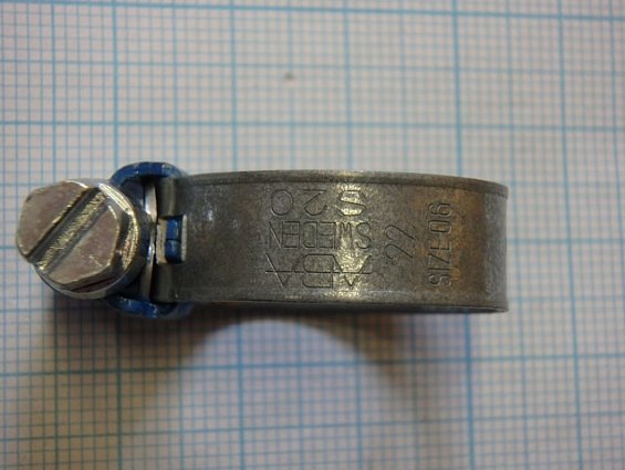 Хомут червячный винтовой диаметр Ф13-20мм ширина 9мм SIZE-06 ABA Nova SMS SWEDEN S20