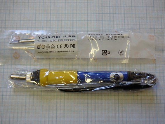 Паяльник T12 SH110A 12-24V 75Вт со съемным жалом и регулировкой температуры