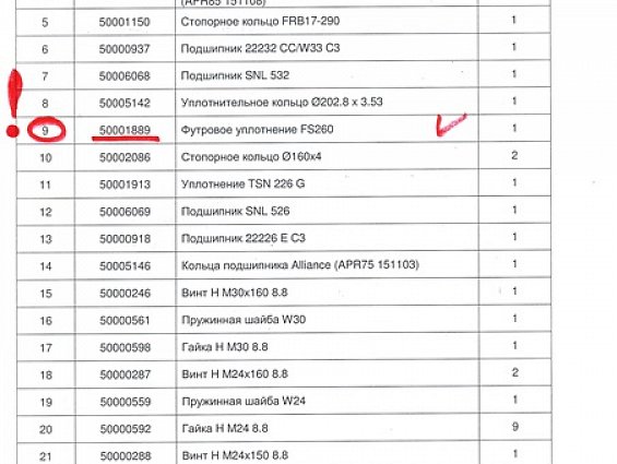 Уплотнение Evolution 50001889 Joint feutre набор из 2 войлочных прокладок FS260