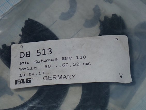 Уплотнение корпуса FAG DH513 Fur Gehause SNV120 Welle 60...60,32mm комплект из четырех резиновых вкл
