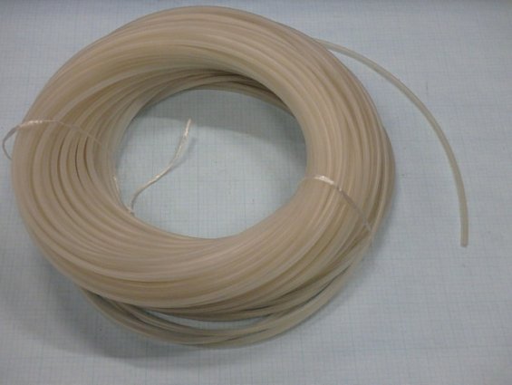 Трубка пневматическая полиэтиленовая ПВД БЕЛАЯ Д6*1мм D1=6мм D2=4мм диаметр наружный 6мм