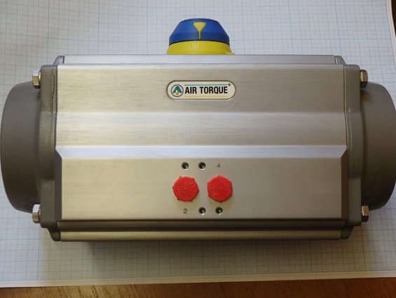 Пневмопривод AIR TORQUE AT351U-D-A F07+F10-N-22DS 8bar MAX 348Nm -40C...+80C G1/4" двойной квадрат 2