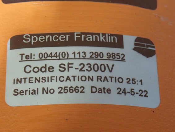 Усилитель BOOSTER Spencer Franklin SF-2300V 25:1 малообъемный воздушно-масляный