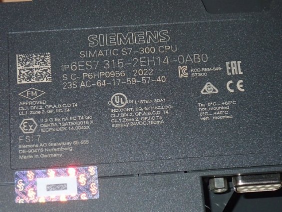 Модуль SIEMENS 6ES7 315-2EH14-0AB0