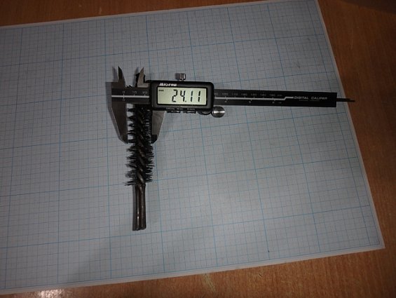 Щетка-ерш стальной Д24х100х160х4.0х0.3мм D24х100х160х4.0х0.3mm диаметр-Ф24мм