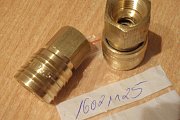 Пневморозетка RINO NW5.5 MAFA соединительная БРС 16021125 Brass Air-Quick