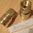 Пневморозетка RINO NW5.5 MAFA соединительная БРС 16021125 Brass Air-Quick
