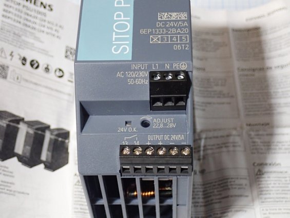 Блок питания SIEMENS 6EP1333-2BA20 DC24V/5A Made in Austria без оригинальной упаковки