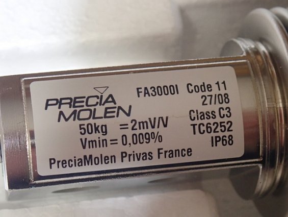 Тензодатчик PRECIA MOLEN FA3000I 50kg C3 IP68 PreciaMolen Privas France