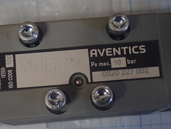 Пневмораспределитель AVENTICS 0-820-227-002 0820227002 Pe max.10bar pilot valve