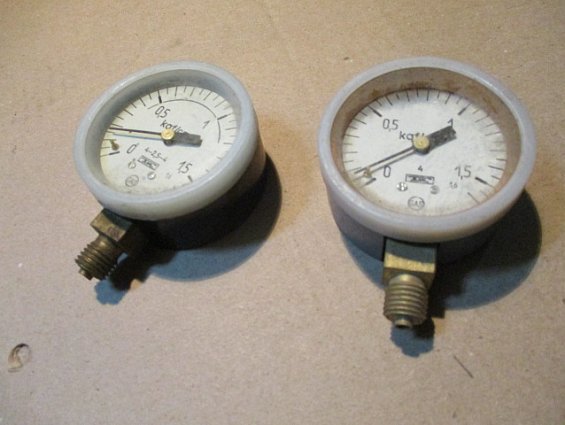 Манометр МТП-1М Ф60мм шкала 0-1.5кгс/см2 ГОСТ2405-72 производитель ПТО Теплоконтроль