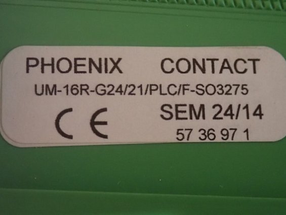 Интерфейс PHOENIX CONTACT UM-16R-G24/21/PLC/F-SO3275 5736971 16-релейных выходов