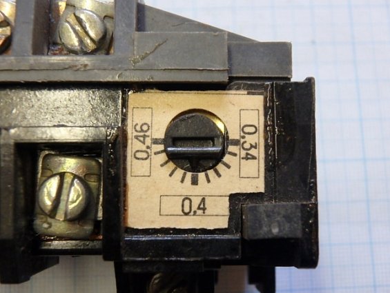 Реле тепловое токовое РТТ-111 УХЛ4 0,34-0,46А U=660 V 50(60) Hz ТУ 16-647.024-85