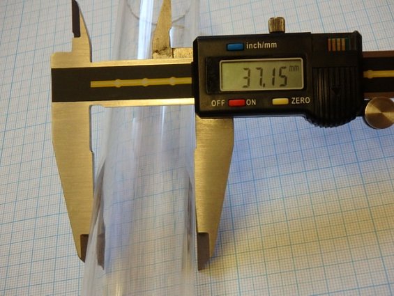 Труба Гусевский стекольный завод ТК 37х2.5х290 из прозрачного кварцевого стекла ТУ 5932-014-00288679