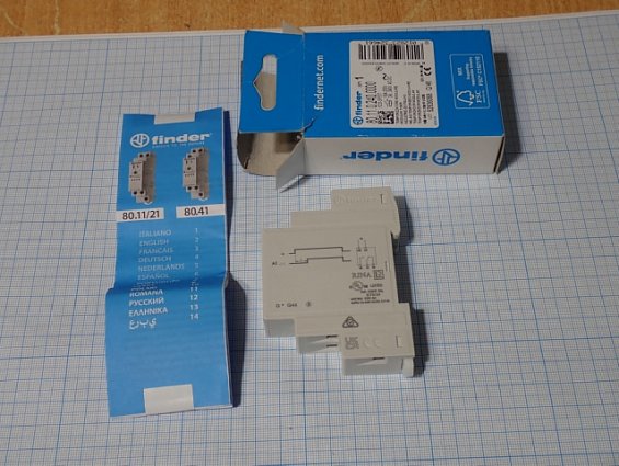 Реле времени finder 80.11.0.240.0000 MADE IN IT