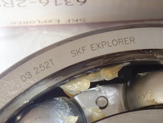 Подшипник SKF Explorer 6316 21-MADE IN FRANCE ОТКРЫТЫЙ НЕ УСТАНАВЛИВАЛСЯ
