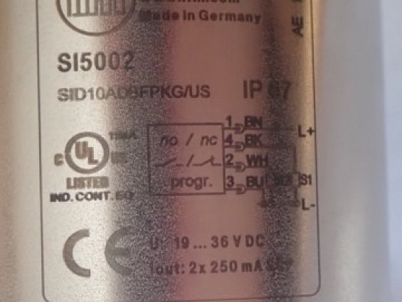 Датчик потока ifm SI5002 SID10ADBFPKG/US IP67 19...36VDC 2х250mA SCP Made in Germany