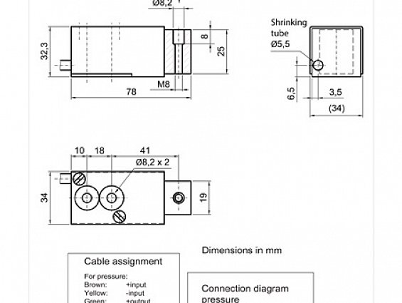 Тензодатчик MEGATRON Kraftaufnehmer KMS800 K-2KN-0000-Z 2mV/V 10V