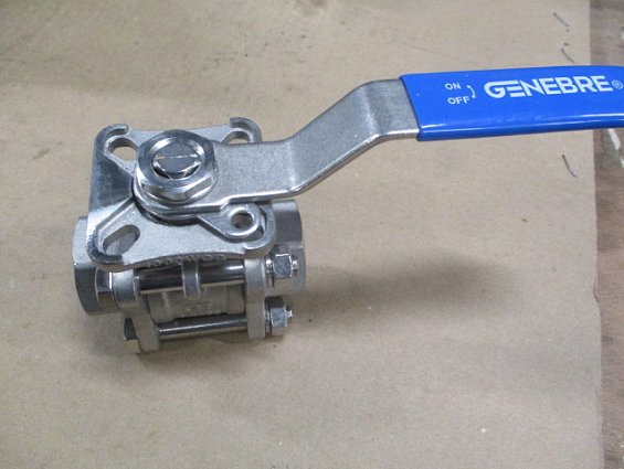 Кран шаровый GENEBRE 2025-05 DN20 G3/4" PN63 AISI316 Tmax=+180С F04-F05 11mm муфтовый