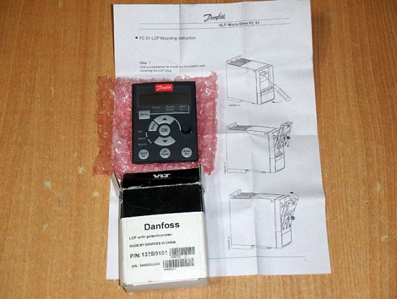 Панель местного управления danfoss control panel LCP12 132b0101 с потенциометром