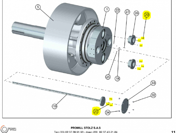 Винт EVOLUTION 50000320 SCREW CHC M8х35 8.8 главного вала гранулятора EVOLUTION 8250 8105
