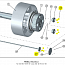 Винт EVOLUTION 50000320 SCREW CHC M8х35 8.8 главного вала гранулятора EVOLUTION 8250 8105