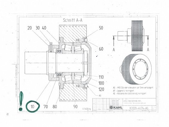 Быстроизнашиваемое кольцо KAHL K6283-0016 SCHLEISSRING