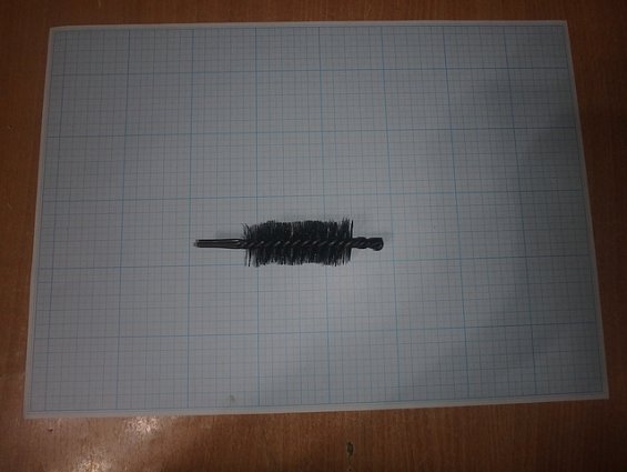 Щетка-ерш стальной Д30х75х120мм D30х75х120mm диаметр-Ф30мм длина ворса-75мм длина общая-120мм