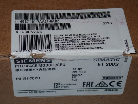 Модуль SIEMENS 6ES7 151-7AA21-0AB0 Made in Germany