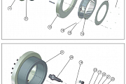 Гайка для колонки EVOLUTION 50003675 Ecrou de colonnette 1800 APR 22 0219 гранулятора EVOLUTION 8250