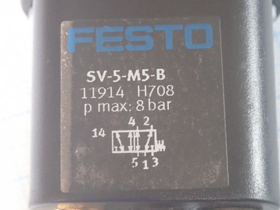 Распределитель пневматический FESTO SV-5-M5-B 11914