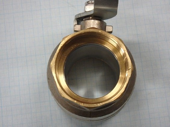 Кран шаровой латунный valtec vt.214.n.09 2" dn50 pn25