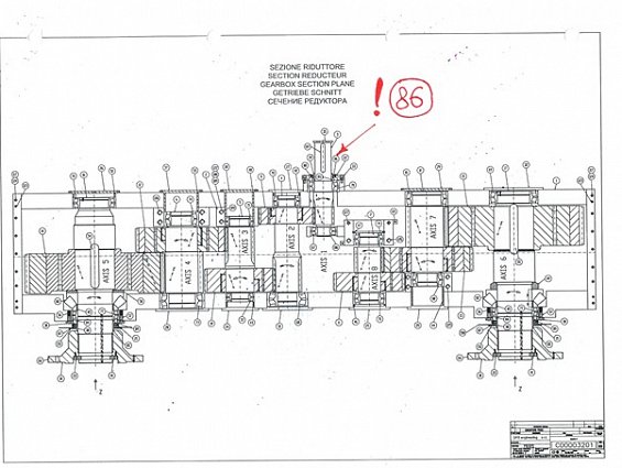 Уплотнение BABBINI КОЛЬЦО T.O. MIM 185х225х16 number-86 on schema H50710477
