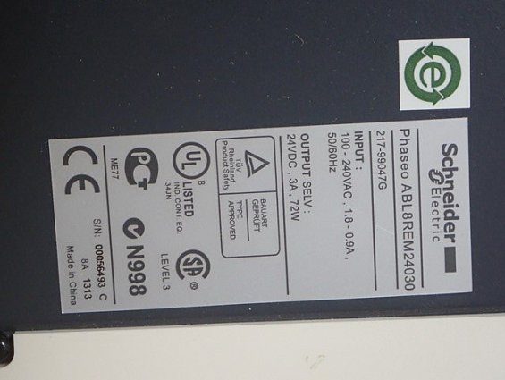 Блок питания Schneider Electric ABL8REM24030 940558 100-240VAC 24VDC 3A 72W