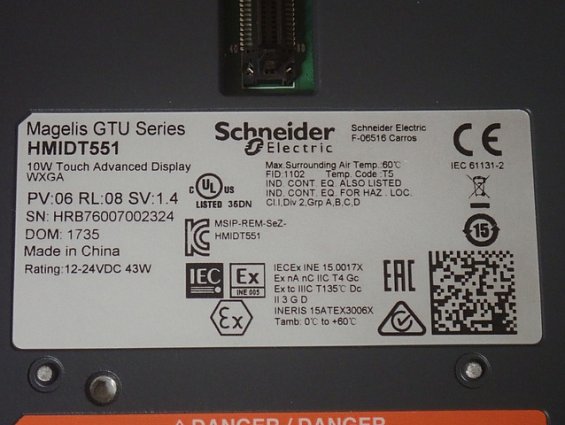 Дисплей Schneider Electric HMIDT551 Magelis GTU Series