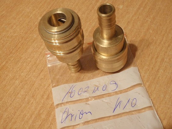 Пневморозетка RINO NW5.5 MAFA 16021109 соединительная БРС Brass Air-Quick Coupler К10